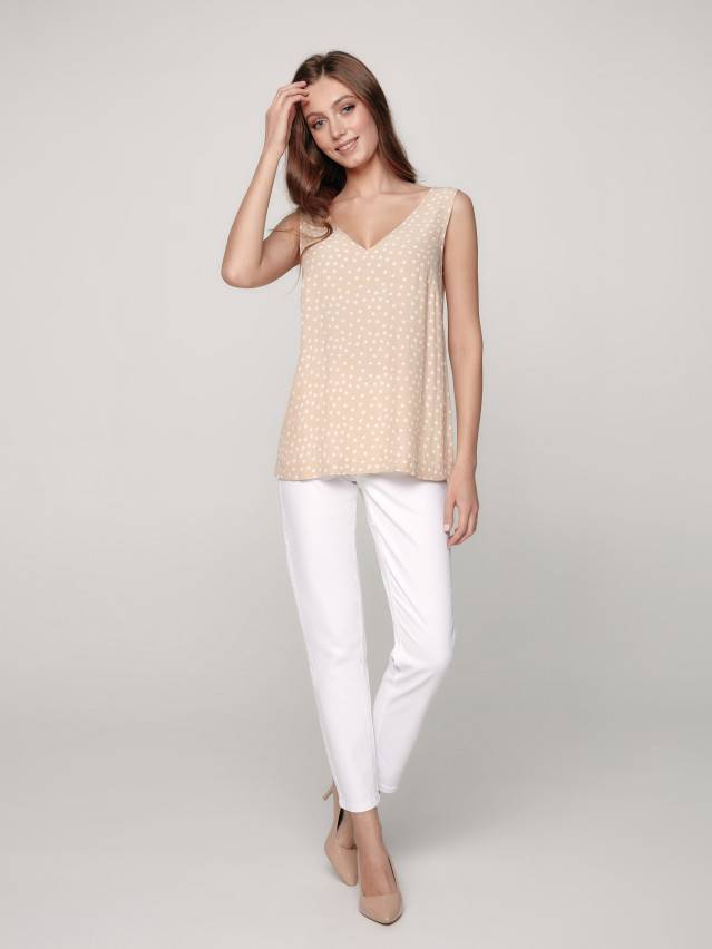 Блузка женская CE LBL 1177, р.170-84-90, beige-white - 1