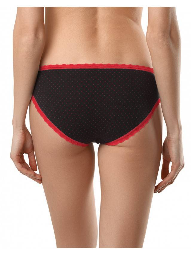 Трусы женские LAZY DAYS LB 1003 (на вешалке),р.90, black-red - 2