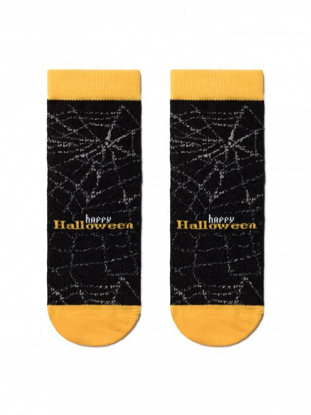 Носки хлопковые детские TIP-TOP (стразы, люрекс) 17С-22СП, p. 18, черный-желтый, рис. 285 - 1