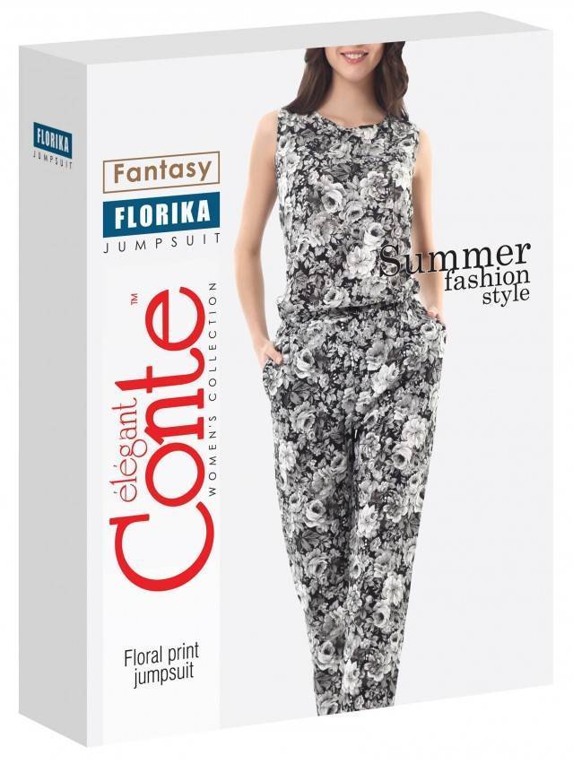 Комбинезон женский FLORIKA 15С-626КСП, p. 176-92-100, black-white - 1