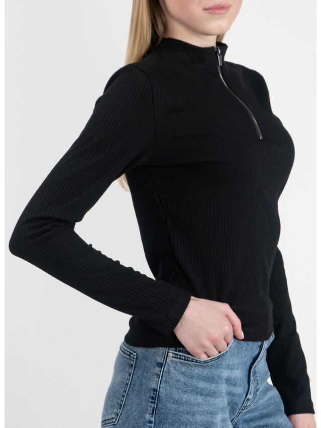 Джемпер женский EL 13323, L, black/zip - 2