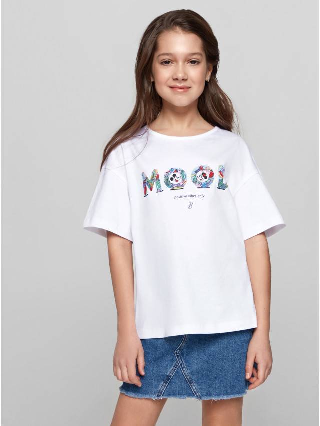 Футболка для девочки CE DISNEY DD 1251, р.98,104-52, white - 1