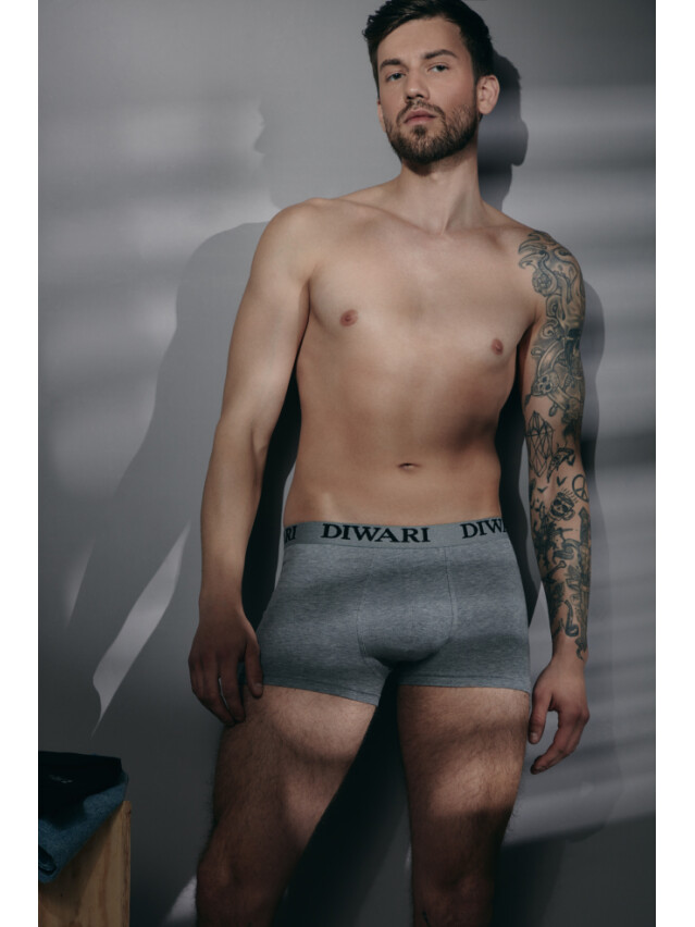 Трусы мужские PREMIUM SHORTS 758, р.78,82, grey melange - 1