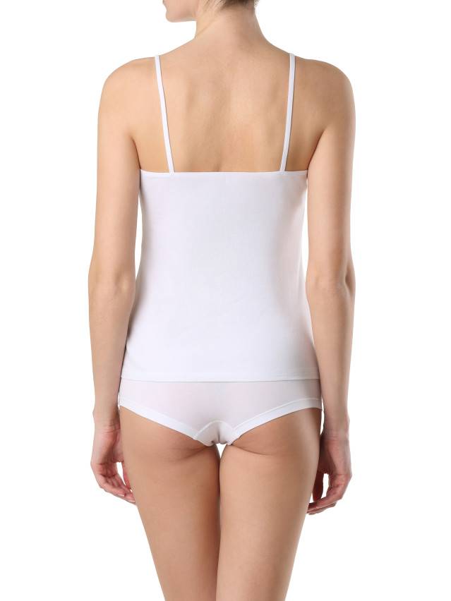 Женский хлопковый топ LT 2019, размер 84 / XS, белый - 2