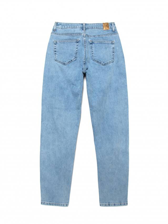 Джинсы Mom Fit с высокой посадкой CON-188, р.170-90, acid washed blue - 5