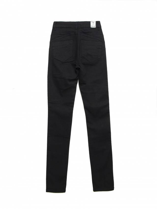 Джинсы skinny с высокой посадкой CON-149, р.164-90, deep black - 4