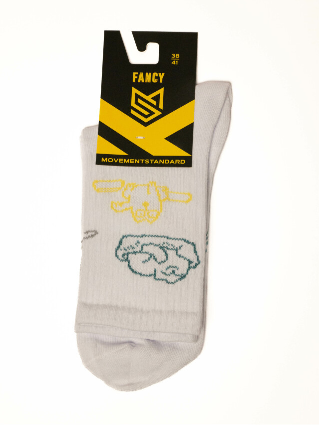 Носки MS M0303S Fancy (Cats) р.42-45, 38 белый - 4