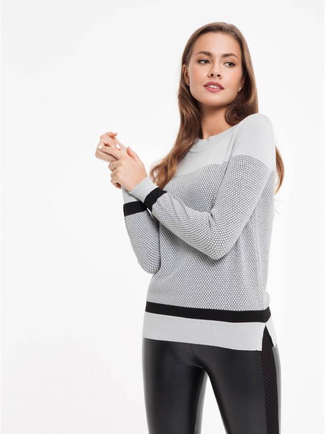 Джемпер LDK 035 17С-169СП, р.158,164-84, серый - 1