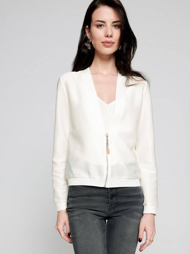 Бомбер LJ 1132, р.170-96-102, off-white - 2