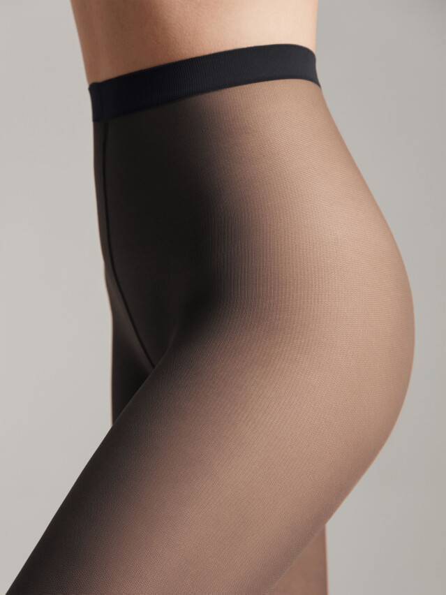 Колготки женские TULLE, р.2, nero - 3