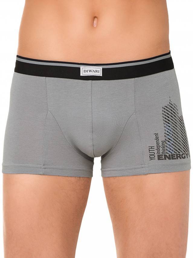 Трусы мужские TATTOO SHORTS 408 (в коробке) 14С-553ТСП, p. 78,82/S, grey - 1