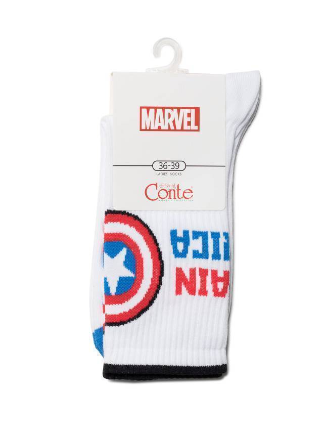 Носки женские хлопковые ©MARVEL 19С-116СПМ, р. 36-39, 176 белый - 4