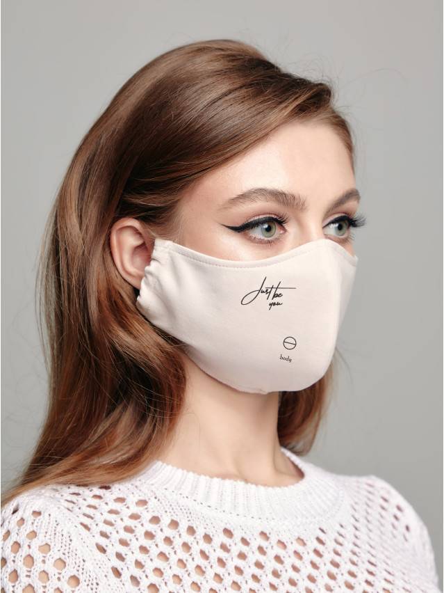 Повязка на лицо CE F 14, р.15 х 23, beige - 2