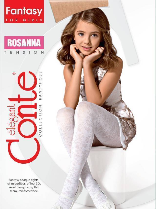 Колготки полиамидные детские ROSANNA 16С-50СП, p. 104-110, bianco - 2