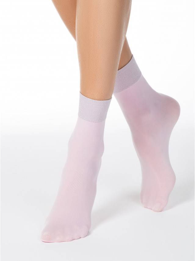 Носки полиамидные женские FANTASY (люрекс) 16С-128СП, р. 36-39, light pink - 1
