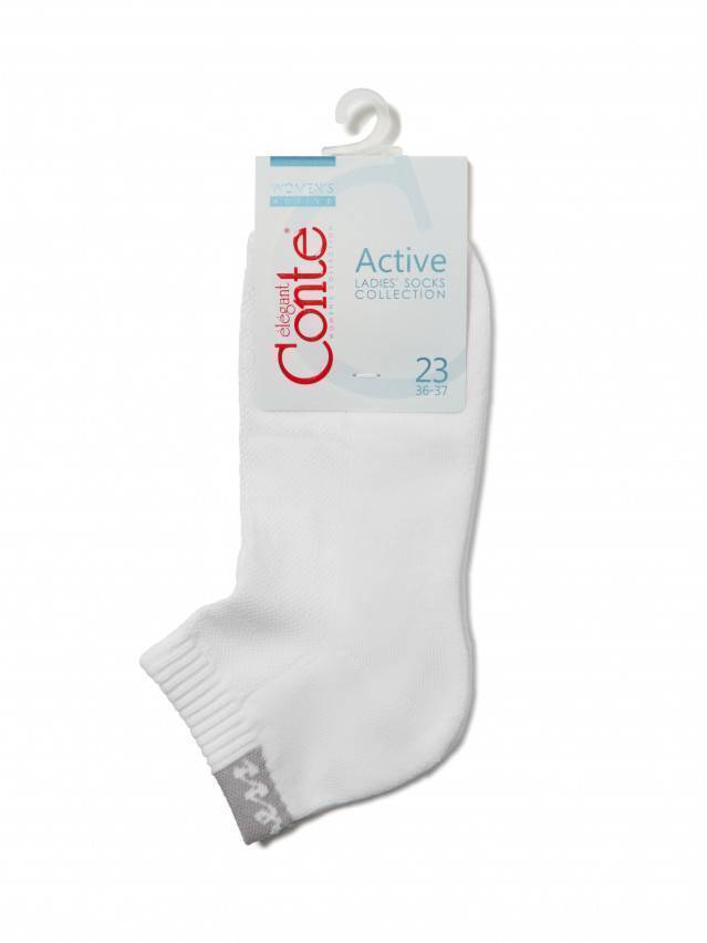 Носки хлопковые женские ACTIVE (короткие, махр.стопа) 16С-92СП, р. 36-37, белый, рис. 091 - 3
