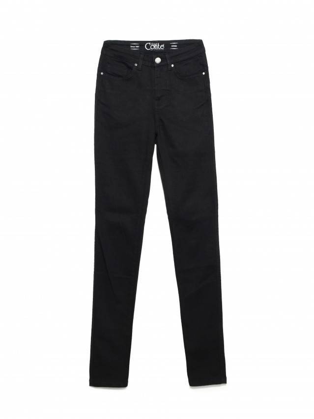 Джинсы skinny с высокой посадкой CON-149, р.164-90, deep black - 3