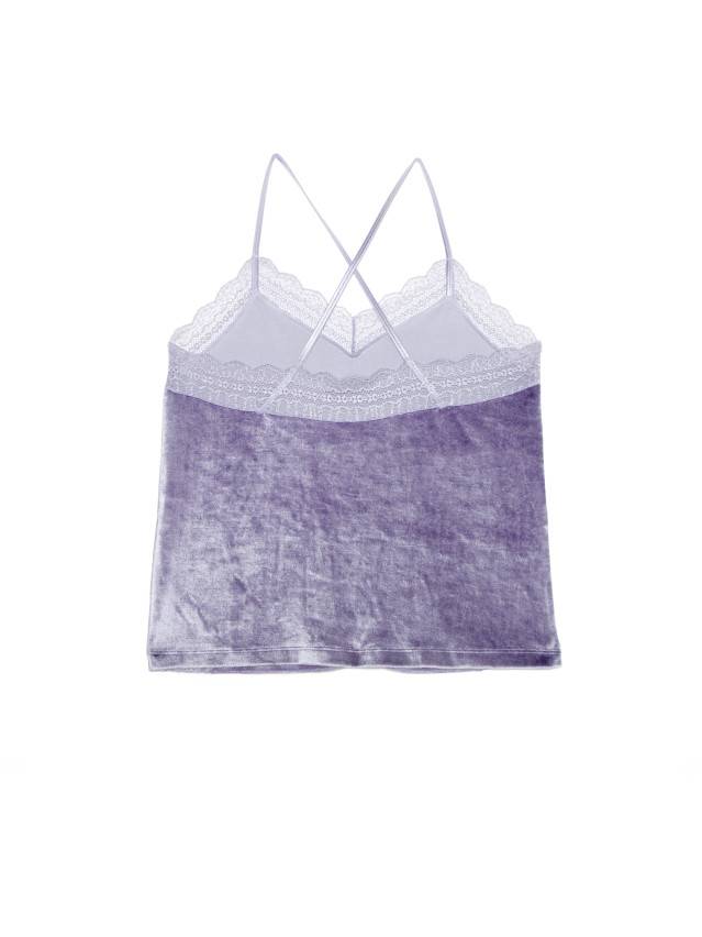 Velour top for home VELVET LOUNGEWEAR LHW 1008, s.170-96, grey-lilac - 4