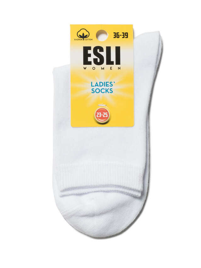 Носки женские хлопковые ESLI 19С-148СПЕ, р.36-39, 000 белый - 3