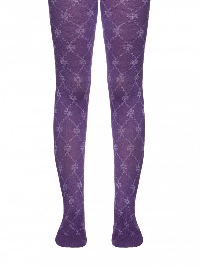 Колготки хлопковые детские BRAVO (жаккардовые) 14С-123СП, p. 116-122, темно-сиреневый, рис. 375 - 1