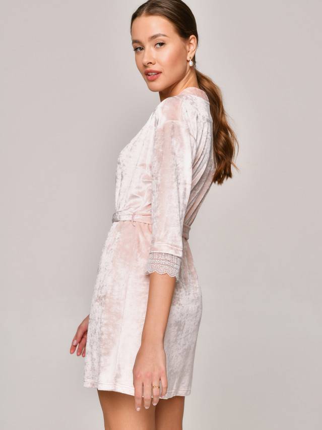 Халат женский CE VELVET LOUNGEWEAR LHW 1006, р.170-96-102, light pink - 4