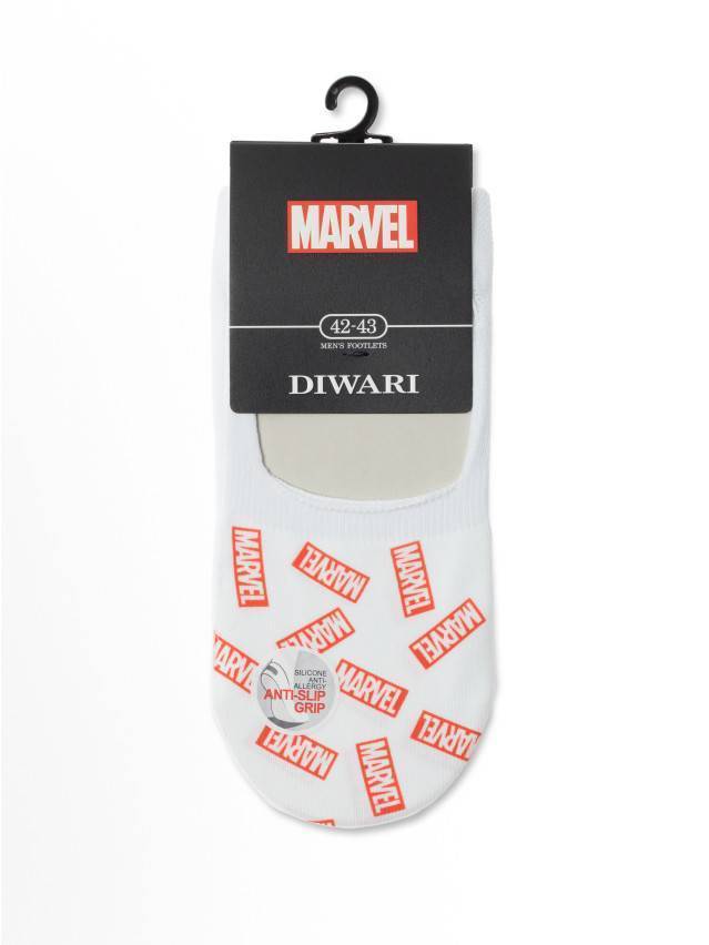 Подследники мужские хлопковые DW MARVEL 20С-29СПM, р.40-41, 220 белый - 3