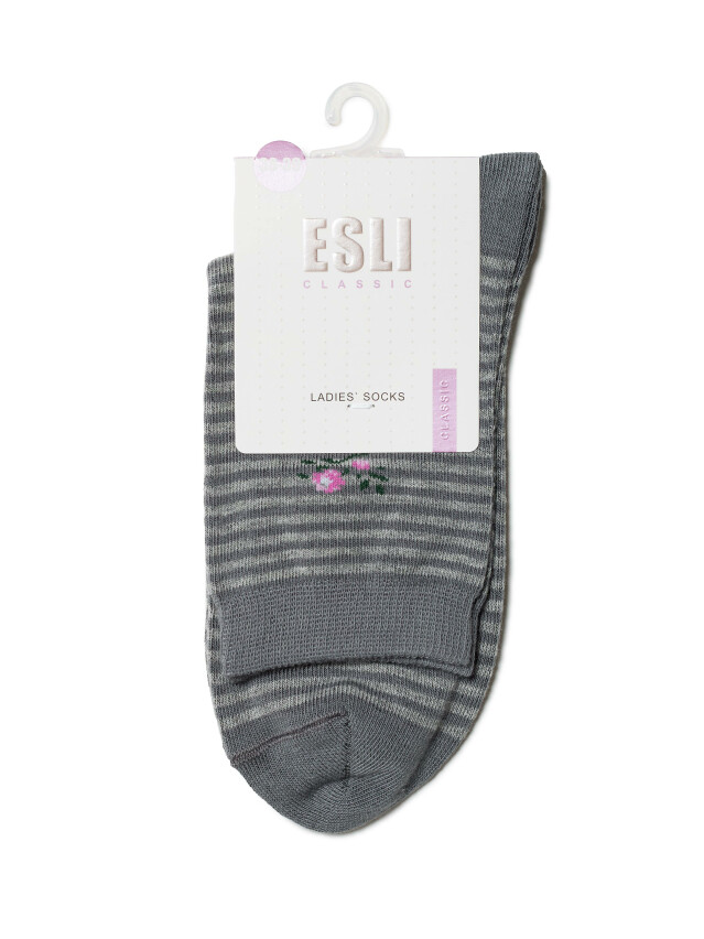 Носки женские хлопковые ESLI CLASSIC 15С-20СПЕ, р.23, 071 серый - 3