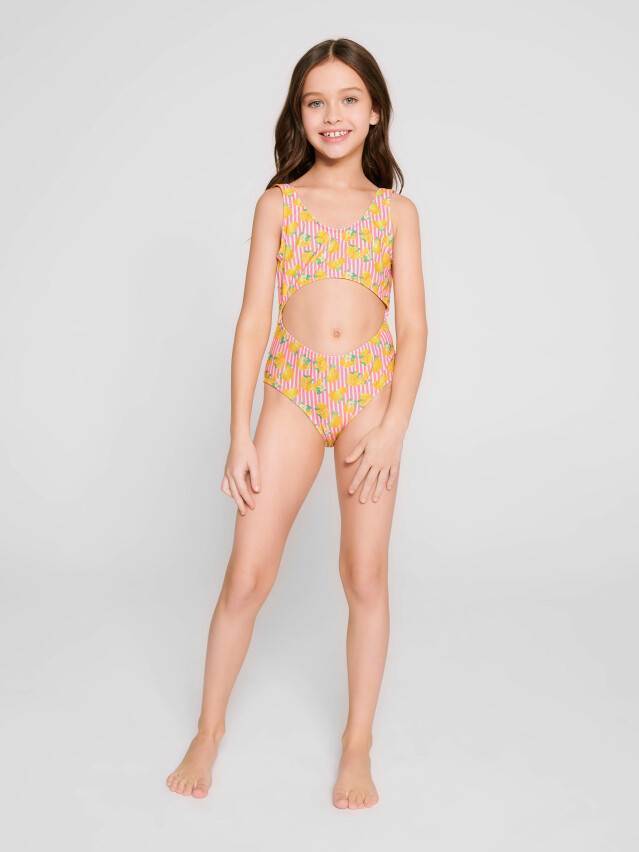 Купальник для девочек CE GOLDY LEMON, р.122,128-60, yellow-pink - 2