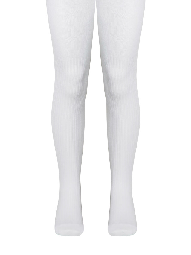 Колг. детские MS в рубчик, р.104-110, 00 белый - 1