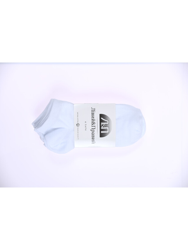 Набор носков женских Л&П 121/4 пары (короткие),р.36-40, 04 белый - 2