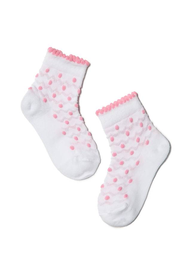 Носки хлопковые детские TIP-TOP (жаккард, 2 пары) 16С-100СП, p. 10, белый-светло-розовый, рис. 714 - 3