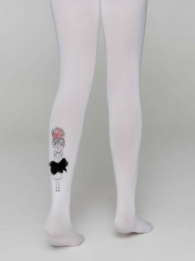 Колготки детские нарядные CE PRETTY, р.104-110, bianco - 3