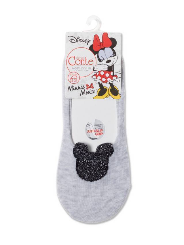 Подследники женские хлопковые CE DISNEY 20С-98СПМ, р.23, 242 светло-серый - 4