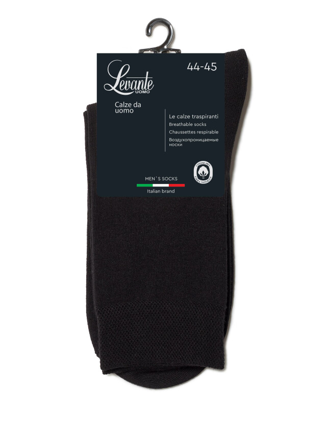 Носки мужские LEV L0237S, р.40-41, 000 black - 2
