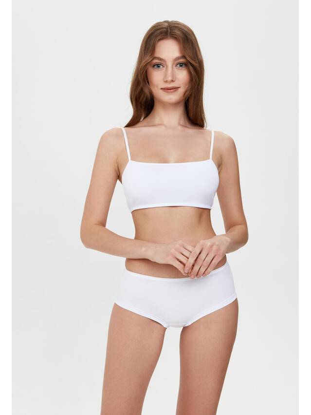 Бюстье женское хлопковое LBE 2017, размер 84 / XS, белый - 1