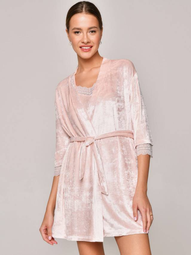 Халат женский CE VELVET LOUNGEWEAR LHW 1006, р.170-96-102, light pink - 5