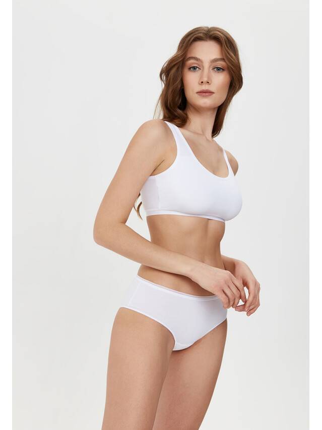 Женские трусы-хипстеры из хлопка LHP 2003, 90 / XS, белый - 2