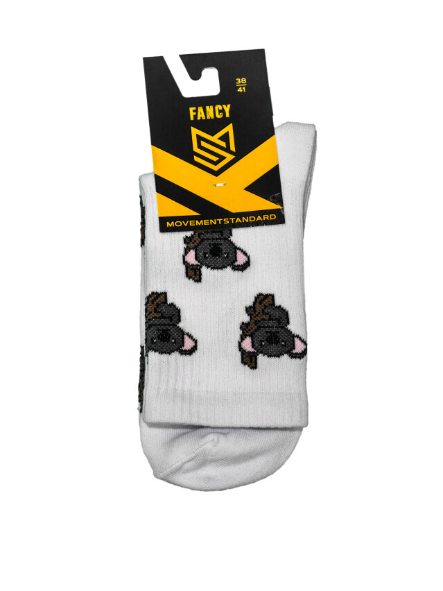 Носки MS M0301S Fancy, р.42-45, 25 белый 