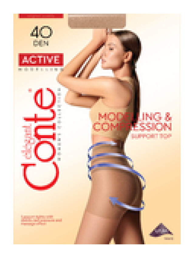Колготки полиамидные женские ACTIVE 40 8С-61СП, p. 2, natural - 5