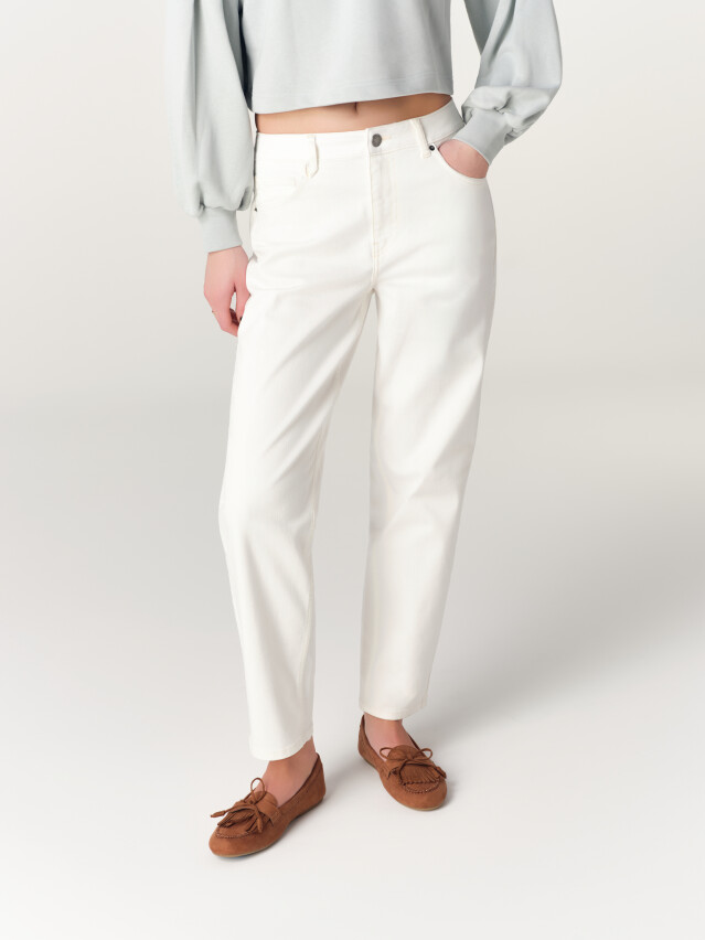Брюки джинсовые жен. CON-854, р.170-102, off white - 4