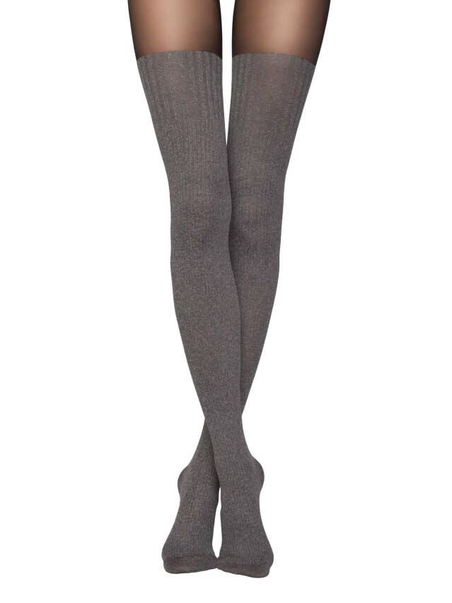Колготки полиамидные женские DEMI 13С-71СП, p. 2, grey-grafit - 4