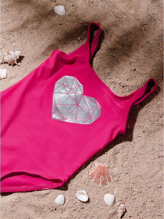 Купальник для девочек MINI LOVE, р.122,128-60, fuchsia - 3