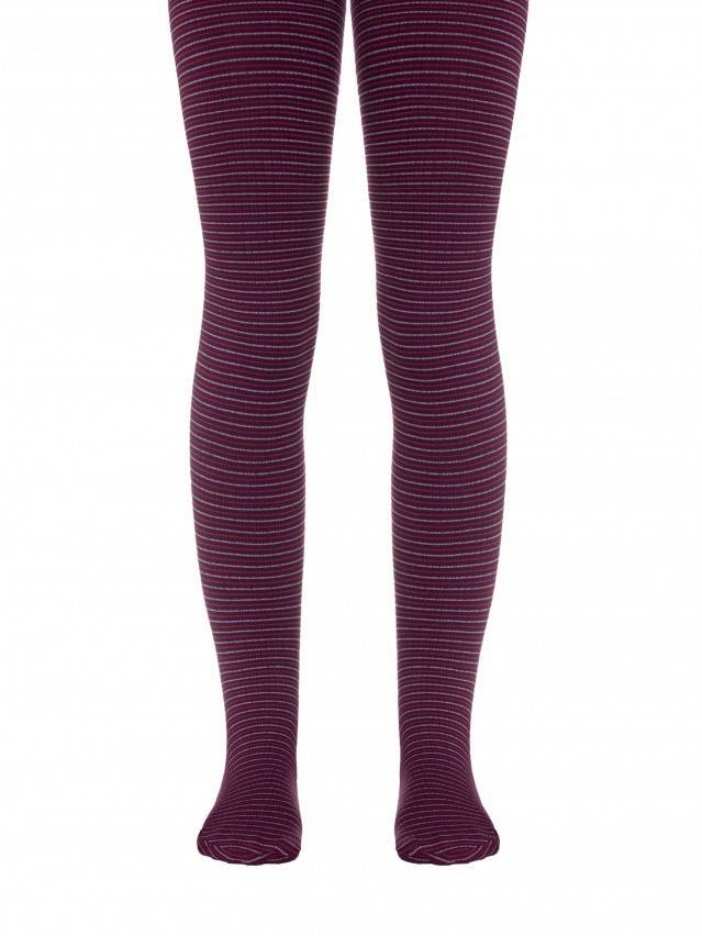 Колготки детские нарядные MARCIA 16С-52СП, p. 104-110, bordo-melanzana - 1