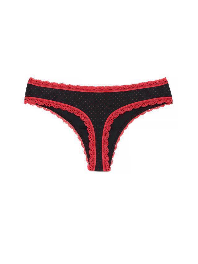 Трусы женские LAZY DAYS LST 1004 (на вешалке),р.90, black-red - 4