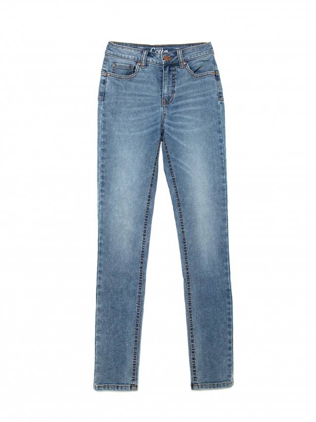 Джинсы skinny с высокой посадкой CON-240, р.170-90, acid washed mid blue - 3