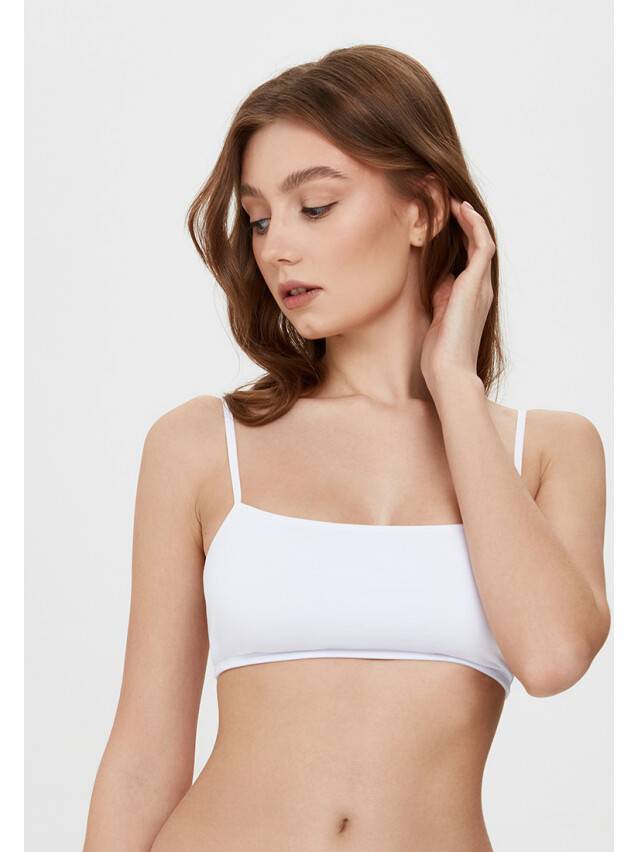 Бюстье женское хлопковое LBE 2017, размер 84 / XS, белый - 2