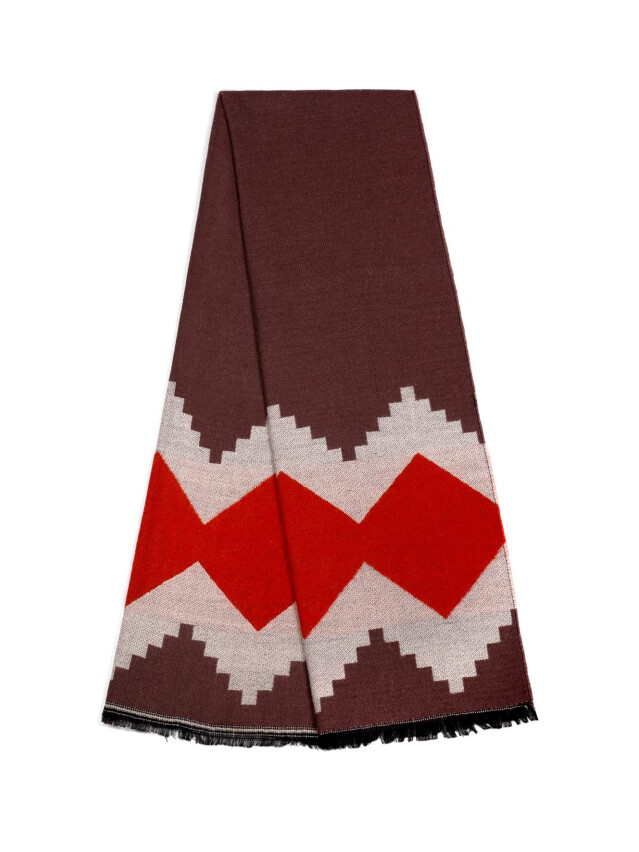 ESLI Шарф женский ES052, р.180,0х50,0, серо-коричневый - 1