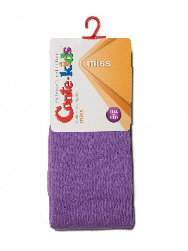 Колготки хлопковые детские MISS (ажурные) 7С-80СП, p. 104-110, сиреневый, рис. 404 - 2