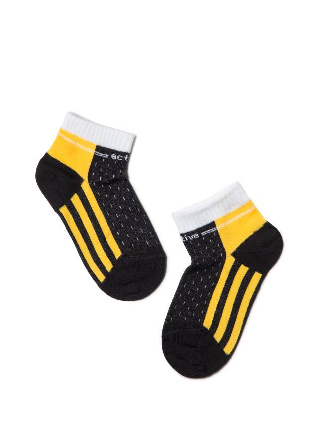 Носки детские ACTIVE (короткие) 7С-97СП, p. 12, черный-желтый, рис. 308 - 1