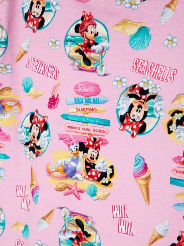 Футболка для девочек ©Disney DD 966, р.98,104-52, pink seasheels - 5